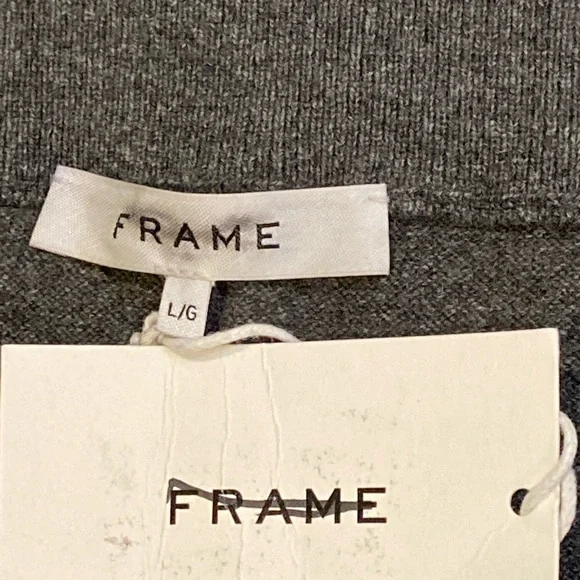 NWT FRAME Grey Cashmere Lounge Jogger - Sz L